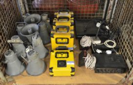 Initial Audio System & 4x Alarm and Comms Yellow Speaker Units