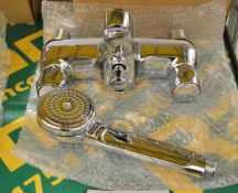 Bristan Club Luxury Bath Shower Mixer Taps - Chrome Plated