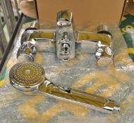 Bristan Club Luxury Bath Shower Mixer Taps - Chrome Plated