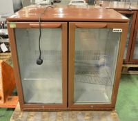 2x door display fridge - 900 x 500 x 900