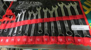 Tectool Combination spanner set - 14 piece - CT0198