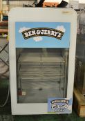 Ice cream display freezer - Ben & Jerrys decals