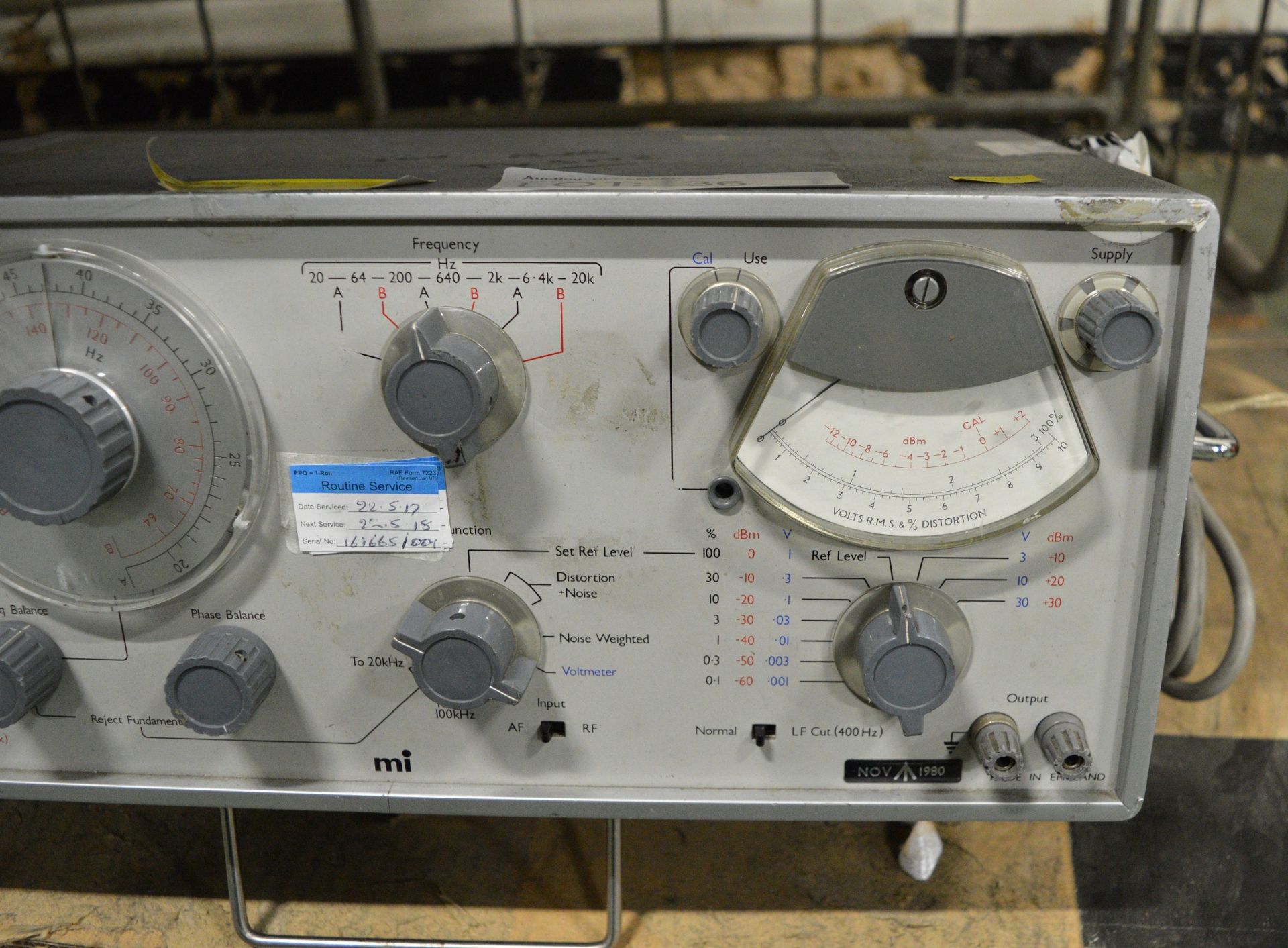 Marconi TF 2331A Distortion Factor Meter Unit - Image 2 of 3