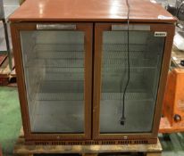 2x door display fridge - 900 x 500 x 900