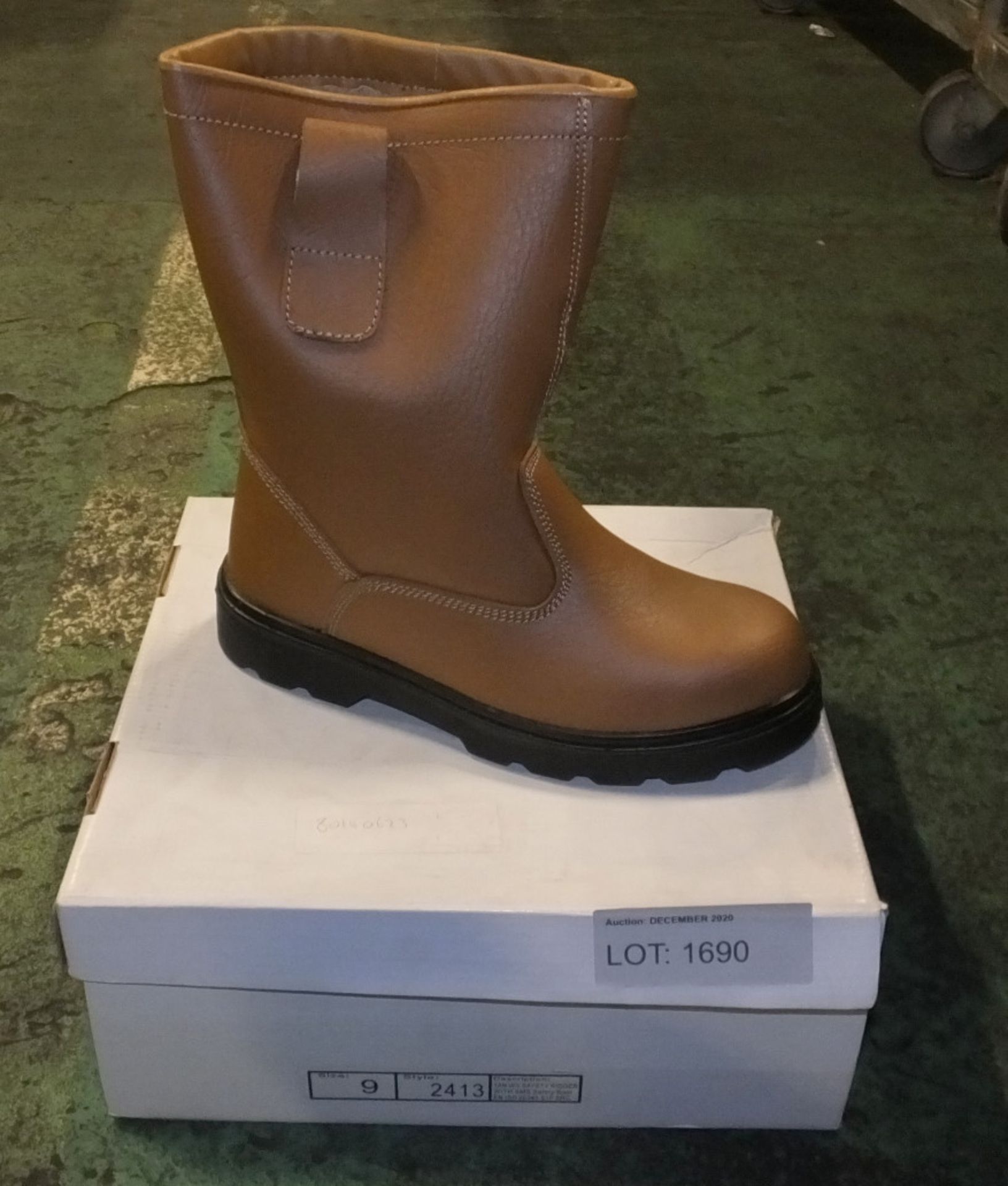 Safety boots - Tan W/L Rigger boots 2413 - UK9