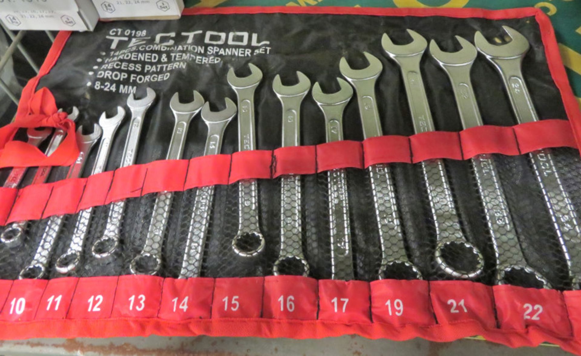 Tectool Combination spanner set - 14 piece - CT0198 - Image 2 of 2