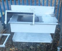 1350 x 700 single sink unit, cover unit