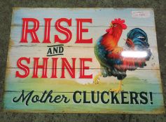 Rise & Shine sign - 700 x 500