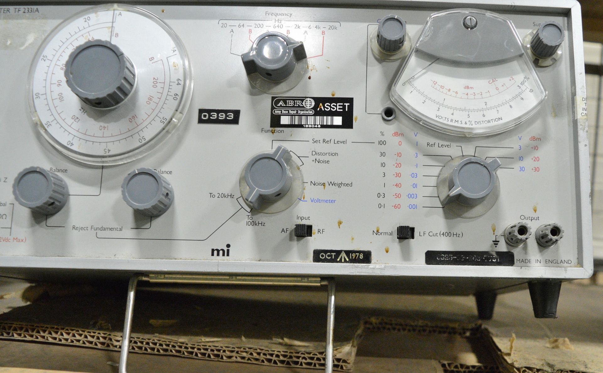 Marconi TF 2331A Distortion Factor Meter Unit - Image 2 of 2