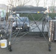 Mobile Maintenance Platform - manual hydraulic raising system - L2400 x W1330 x H1060mm