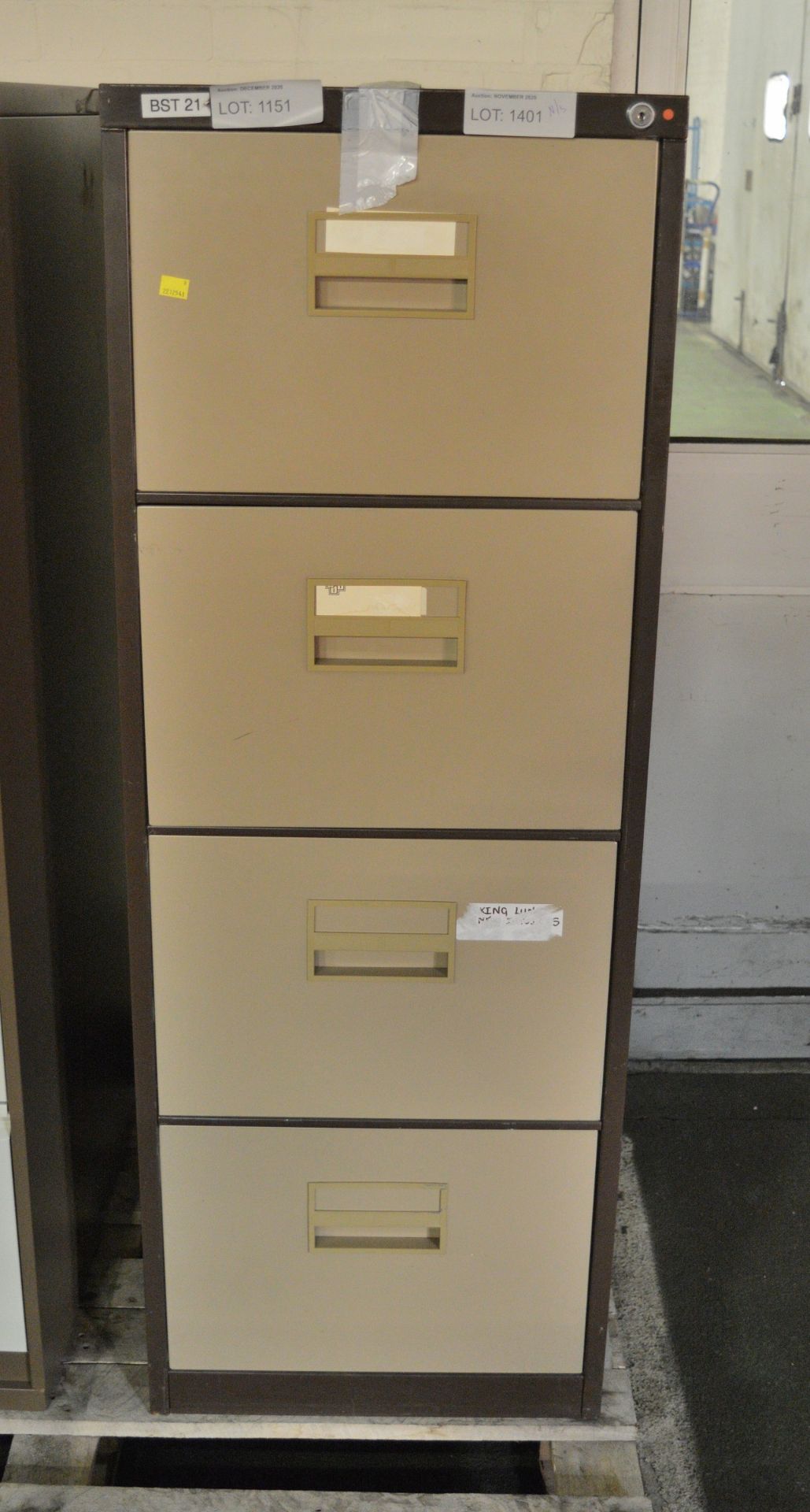 4 Drawer Filing Cabinet - L470 x W620 x H1320mm