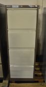 4 Drawer Filing Cabinet - L470 x W620 x H1320mm