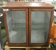 2x door display fridge - 900 x 500 x 900