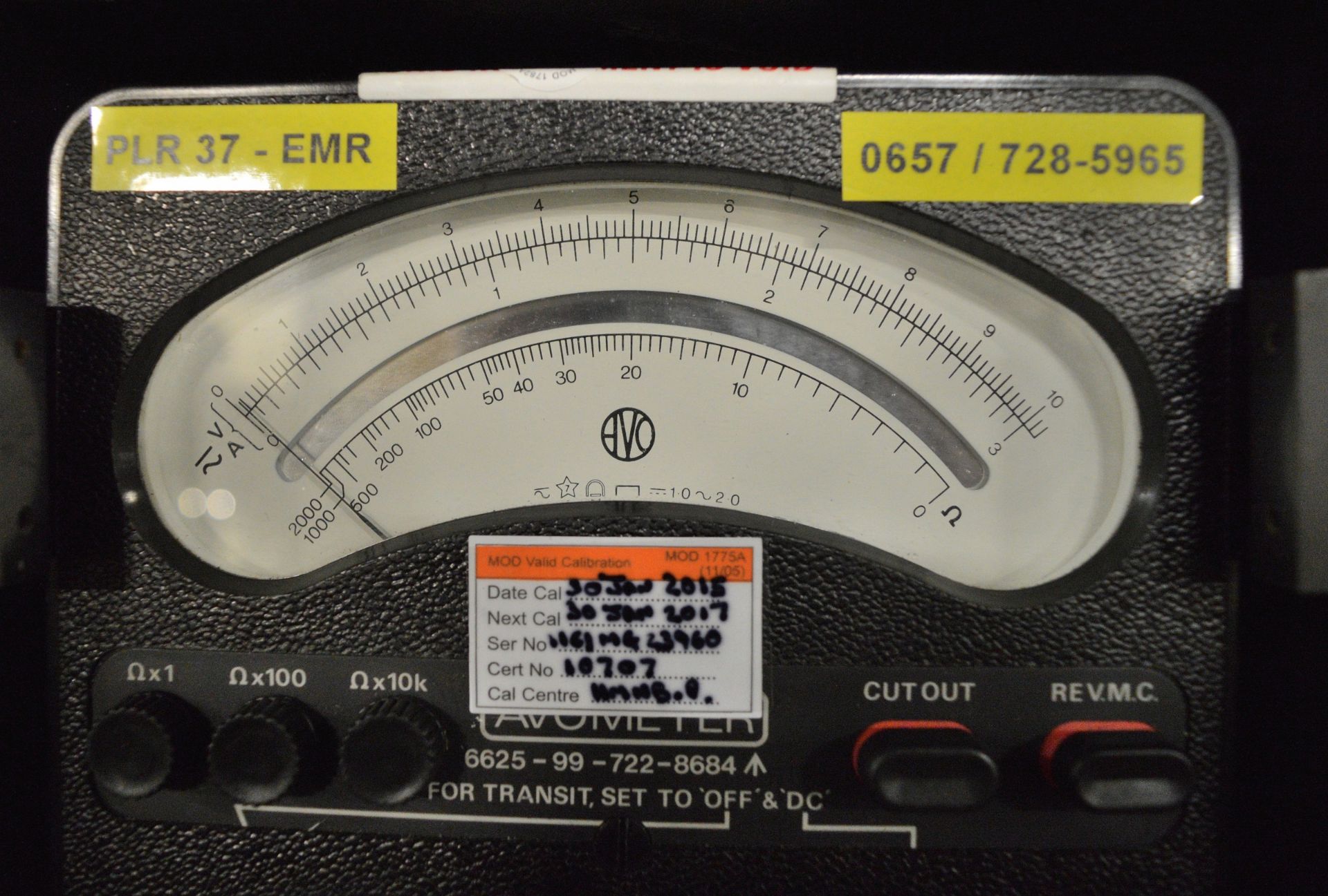 Megger Avometer MK 4 - NSN 6625-99-722-8685 - Image 2 of 2