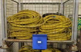 11x Various Water Hoses With Ends - Continental Fire brigade booster hose