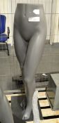 Female Grey Torso & Leg Display Mannequin