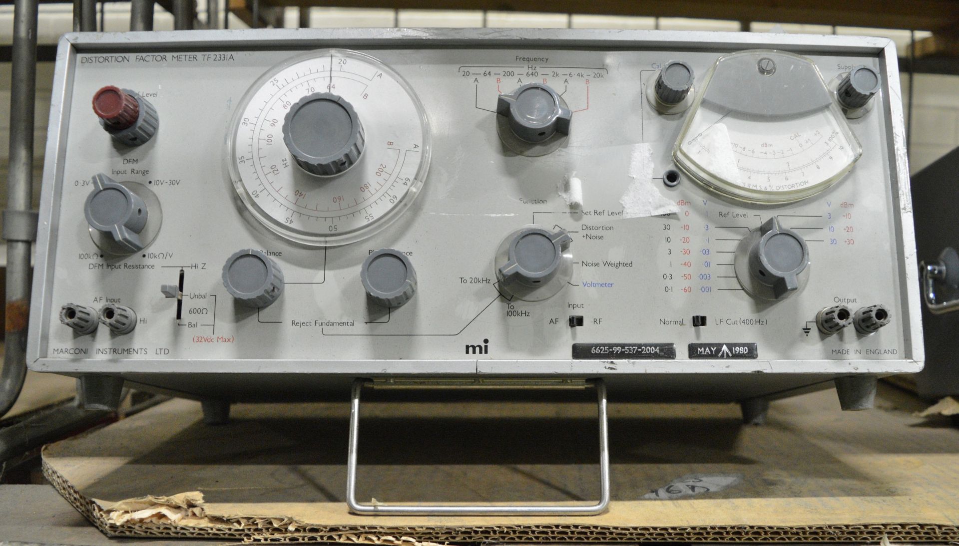 Marconi TF 2331A Distortion Factor Meter Unit - Image 2 of 2