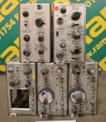 Tektronix 7A19 Amplifier, 7A24 Dual Trace Amplifier, 7511 Sampling Unit & 2x 7T11 Sampling