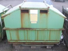 Top Tec Metal Industrial Tidy Bin with 2 Lids - W1600 x L1000 x H1100mm