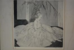 Etienne Drian (French, 1885-1961), "After the Ball", a limited edition drypoint etching, signed in