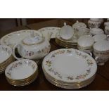 A Wedgwood Mirabelle pattern dinner service, comprising coffee set (a lot)