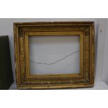 A 19thc moulded gilt picture frame, the slip titled Francisque, internal measurements, 38cm x 48.