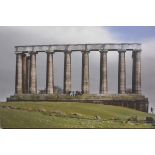 A canvas printed photograph of the Folly on Calton Hill, Edinburgh (85cm x 128cm), £20-40