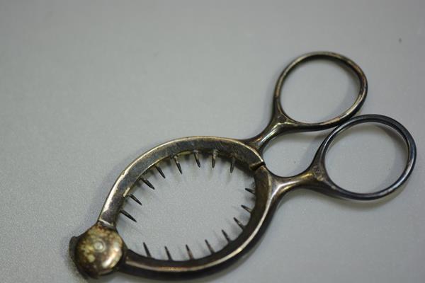 A pair of Epns scissor action lemon squeezers (l.10cm), £20-40