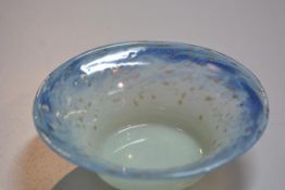 A Vasart circular jade green to blue pyrite shallow dish, signed verso (d.21cm), £10-20