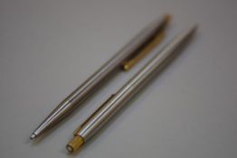 A Mont Blanc Noblesse stainless steel pen and pencil set, £50-70