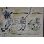 Jo Birdsey Lindberg (20thc American), Cat, mixed media, signed (37cm x 46cm)., £200-250