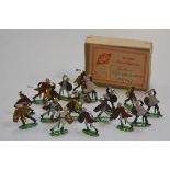 A set of German Kieler Zinnfiguren diecast enamelled Norman figure, complete with original box, £20-