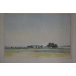 D.M. Rattray, View of a Fife Farm, watercolour, signed (32cm x 38cm)