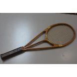 Sporting Memorabilia: a rare Hazells Streamline Blue Star racquet, manufactured by Hazells of