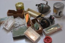 Fishing Interest: A collection of sea fishing lures, tackle, a TJ Harrington & Son, London