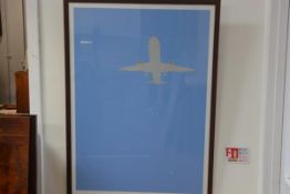 Airside 2002, silkscreen print, signed in pencil, 54/100 (118cm x 83cm)