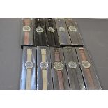A collection of ten gentleman's quartz sports wristwatches (new and unused) (10)
