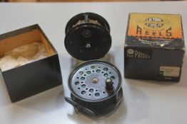 Fishing Interest: a JW Young & Son Ltd., Pridex Noris Shakespeare salmon reel (wide) complete with