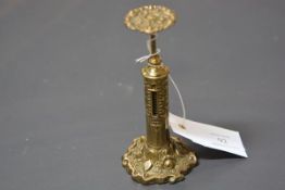 An early Victorian brass letter scale, of pillar or candlestick type, by R.W. Winfield ,