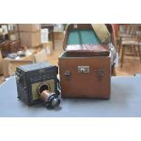 A Mentor, Goltz & Breutmann folding camera, with a Compur lens, bearing retailer's label J.F.