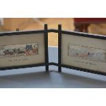 A pair of 19th century stevenographs, "Called to the Rescue - Heroism at Sea" and "For Life or Death
