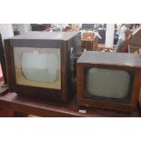 Two 1950's television sets, Murphy and GEC (each in poor condition) (2). Larger 51cm by 51cm by