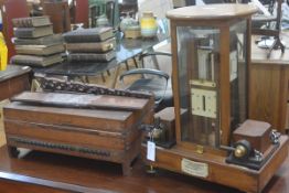 An early 20th century mahogany cased Polyphase Wattmeter, with ivorine maker's label, Tinsley & Co.,