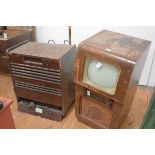 A vintage Defiant television receiver, 1950's; together with a Decca Model 1000 Projection