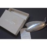 Concorde: a British Airways hallmarked silver luggage tag, marked for Birmingham 1998, boxed.