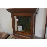 A French glazed pine cased barograph. 55cm by 47cm