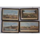 A matched set of four 18th century copper engravings of architectural subjects: two after Rigaud, "A