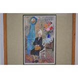 Anne Christie (Scottish, Contemporary), The Swedish Clock, signed lower left, framed. 19.5cm by 12.