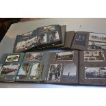 Four various photograph and postcard albums containing images of Ireland including Belfast, Dublin