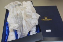 A set of six Gleneagles crystal champagne flutes, new in box (h.22cm)